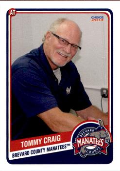 2014 Choice Brevard County Manatees #9 Tommy Craig Front