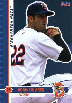 2014 Choice Binghamton Mets #11 Adam Kolarek Front
