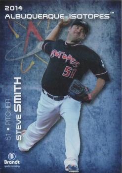 2014 Brandt Albuquerque Isotopes #31 Steve Smith Front