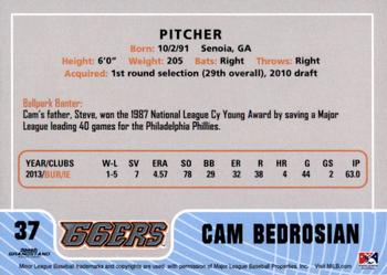 2014 Grandstand Inland Empire 66ers #NNO Cam Bedrosian Back