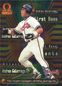 1998 Pacific Omega - Online Inserts #22 Andres Galarraga Front