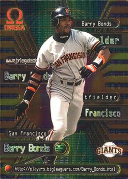 1998 Pacific Omega - Online Inserts #36 Barry Bonds Front