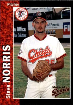 1998 Multi-Ad Peoria Chiefs SGA #16 Steve Norris Front