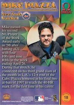 1998 Pacific Omega - Prisms #18 Mike Piazza Back