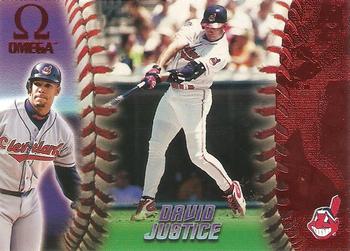 1998 Pacific Omega - Red #71 David Justice Front