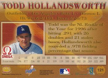1998 Pacific Omega - Red #121 Todd Hollandsworth Back