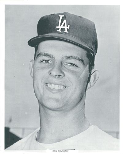 1961 Manny's Baseball Land Los Angeles Dodgers #NNO Don Drysdale Front