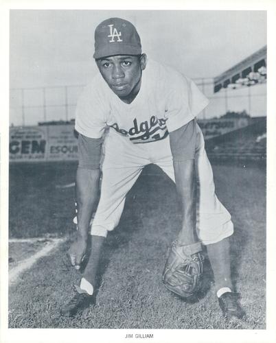 1961 Manny's Baseball Land Los Angeles Dodgers #NNO Jim Gilliam Front