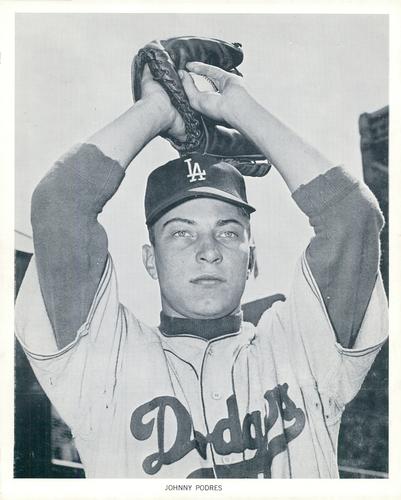 1961 Manny's Baseball Land Los Angeles Dodgers #NNO Johnny Podres Front