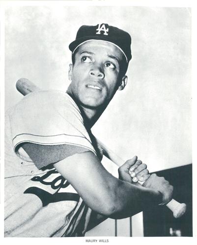 1961 Manny's Baseball Land Los Angeles Dodgers #NNO Maury Wills Front