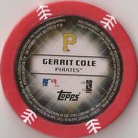 2015 Topps Chipz - Red Border #NNO Gerrit Cole Back
