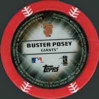 2015 Topps Chipz - Red Border #NNO Buster Posey Back