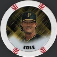 2015 Topps Chipz - Gold Foil Sticker #NNO Gerrit Cole Front