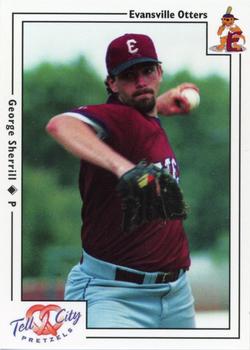 2000 Warning Track Evansville Otters #2 George Sherrill Front