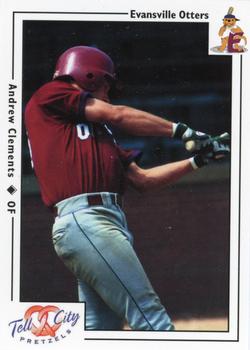 2000 Warning Track Evansville Otters #18 Andrew Clements Front