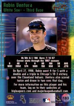 1998 Pacific Online - Red #183 Robin Ventura Back
