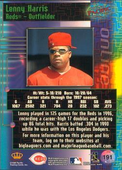 1998 Pacific Online - Red #191 Lenny Harris Back