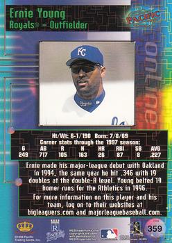 1998 Pacific Online - Red #359 Ernie Young Back