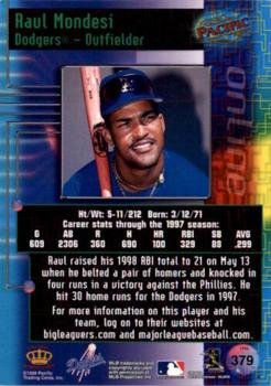 1998 Pacific Online - Red #379 Raul Mondesi Back