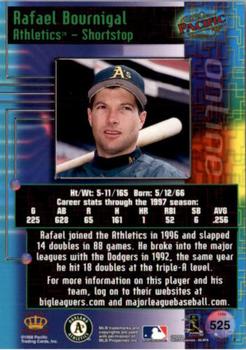 1998 Pacific Online - Red #525 Rafael Bournigal Back