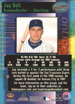 1998 Pacific Online - Web Cards #29 Jay Bell Back