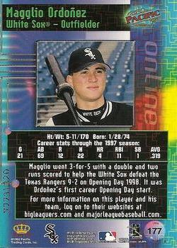 1998 Pacific Online - Web Cards #177 Magglio Ordonez Back