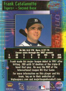 1998 Pacific Online - Web Cards #267 Frank Catalanotto Back