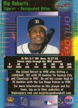 1998 Pacific Online - Web Cards #283 Bip Roberts Back