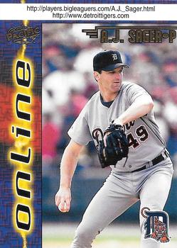 1998 Pacific Online - Web Cards #285 A.J. Sager Front