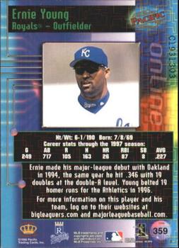 1998 Pacific Online - Web Cards #359 Ernie Young Back