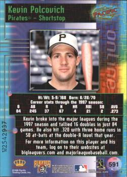 1998 Pacific Online - Web Cards #591 Kevin Polcovich Back