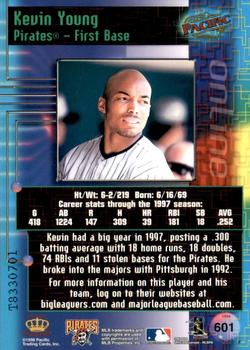 1998 Pacific Online - Web Cards #601 Kevin Young Back