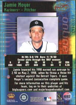 1998 Pacific Online - Web Cards #692 Jamie Moyer Back
