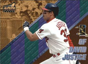 1998 Pacific Aurora - Pennant Fever #37 David Justice Front