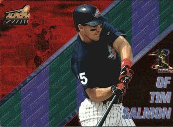 1998 Pacific Aurora - Pennant Fever Red #34 Tim Salmon Front