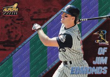 1998 Pacific Aurora - Pennant Fever Red #39 Jim Edmonds Front