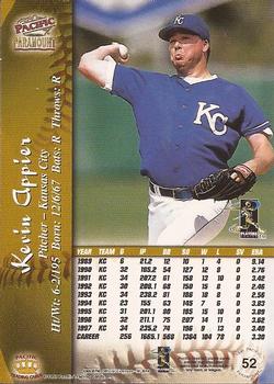 1998 Pacific Paramount #52 Kevin Appier Back