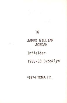 1974 TCMA Nicknames #16 Lord Jimmy Jordan Back