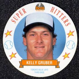 1992 Ben's Super Hitters Discs #5 Kelly Gruber Front