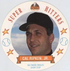 1992 Ben's Super Hitters Discs #6 Cal Ripken Jr. Front