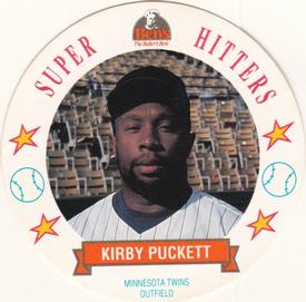 1992 Ben's Super Hitters Discs #7 Kirby Puckett Front