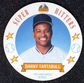 1992 Ben's Super Hitters Discs #13 Danny Tartabull Front
