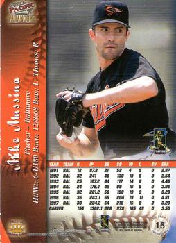 1998 Pacific Paramount - Copper #15 Mike Mussina Back