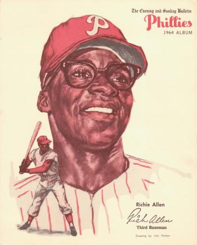 1964 Philadelphia Bulletin Philadelphia Phillies Album (Premium Version) #NNO Richie Allen Front