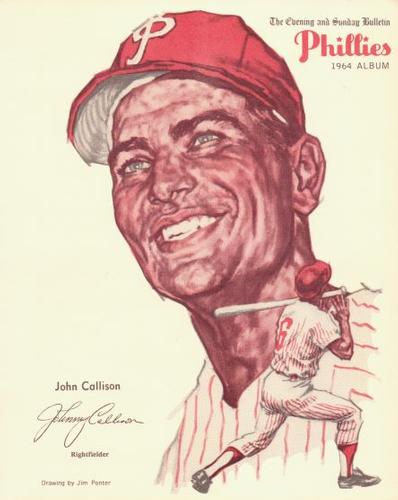 1964 Philadelphia Bulletin Philadelphia Phillies Album (Premium Version) #NNO John Callison Front