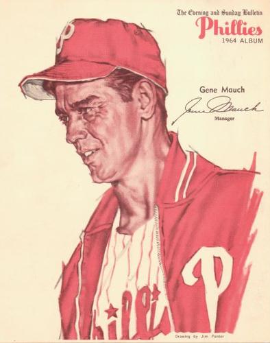 1964 Philadelphia Bulletin Philadelphia Phillies Album (Premium Version) #NNO Gene Mauch Front