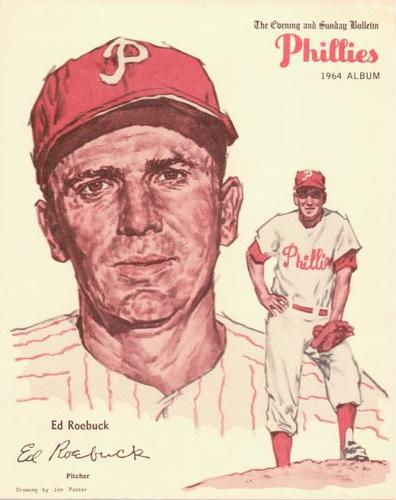 1964 Philadelphia Bulletin Philadelphia Phillies Album (Premium Version) #NNO Ed Roebuck Front