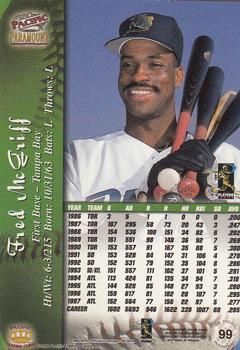 1998 Pacific Paramount - Gold #99 Fred McGriff Back