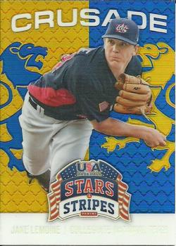 2015 Panini USA Baseball Stars & Stripes - Crusade Blue #47 Jake Lemoine Front