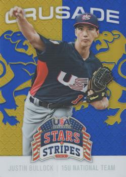 2015 Panini USA Baseball Stars & Stripes - Crusade Blue #54 Justin Bullock Front